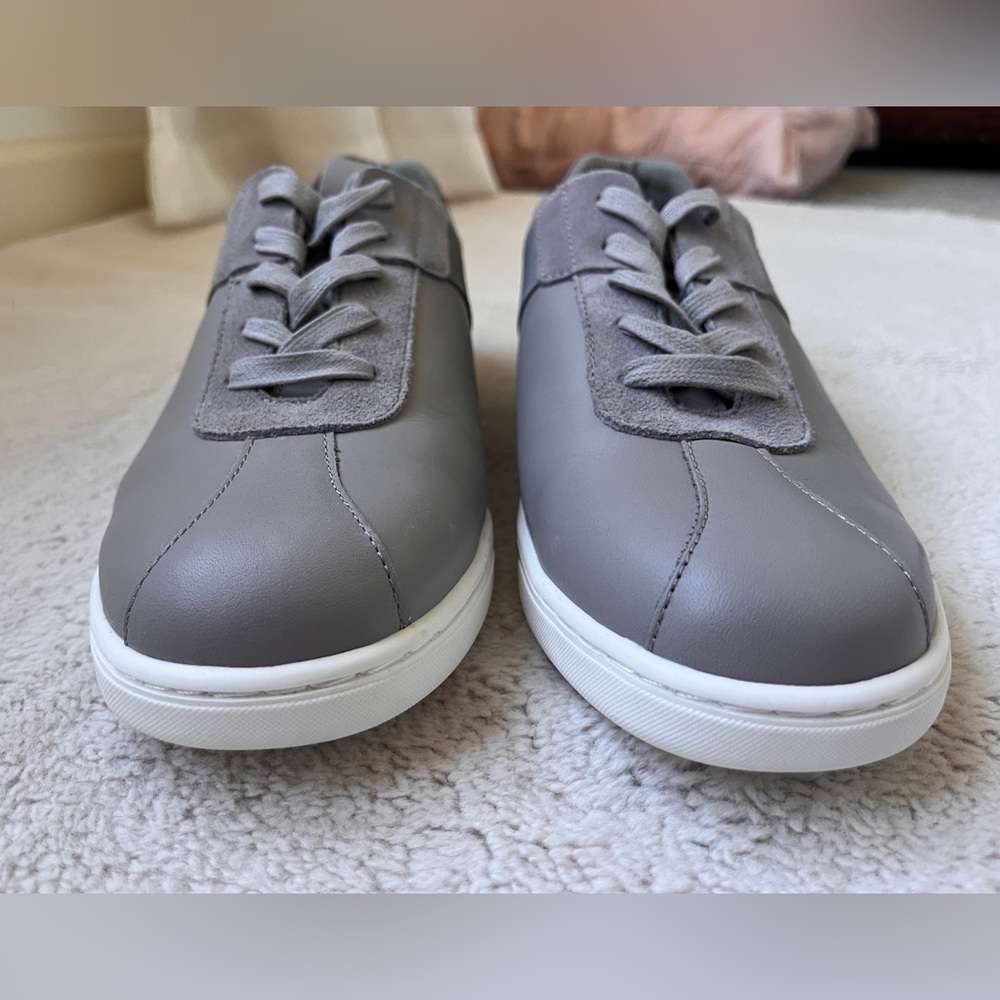 Vionic Light Gray Lono Casual Leather Sneakers Men Size 10 - Picture 3 of 8